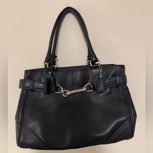 Coach Black Leather Handbag